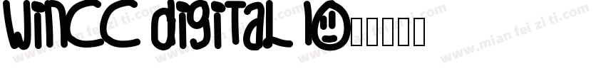 winCC digital1字体转换